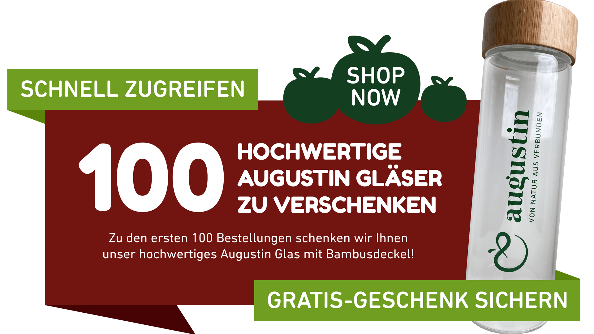 Hochwertige Augustin Gläser zu verschenken